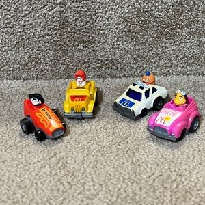 Hamburglar Grimace Ronald Birdie Pull Back Race Cars 1984 McDonald's Set of Four